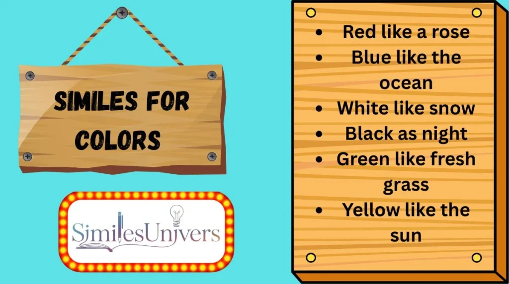 Similes for Colors