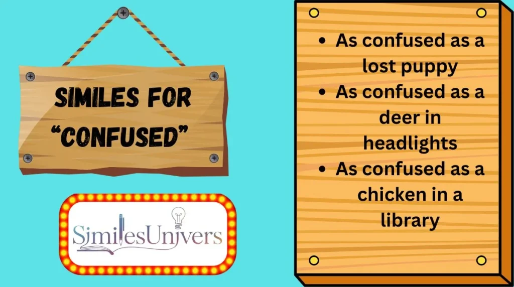 Similes for “Confused”