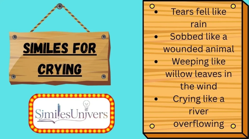 Similes for Crying