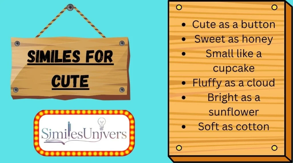 Similes for Cute