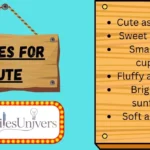 Similes for Cute