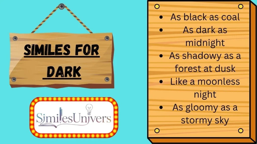 Similes for Dark