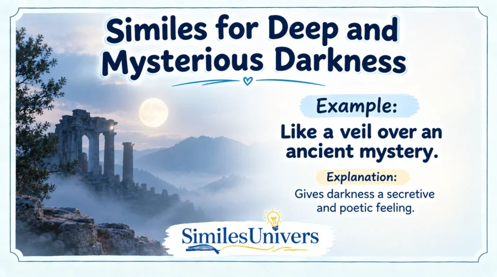 Similes for Deep and Mysterious Darkness