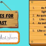 Similes for Fast
