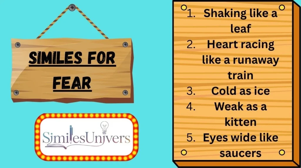 Similes for Fear