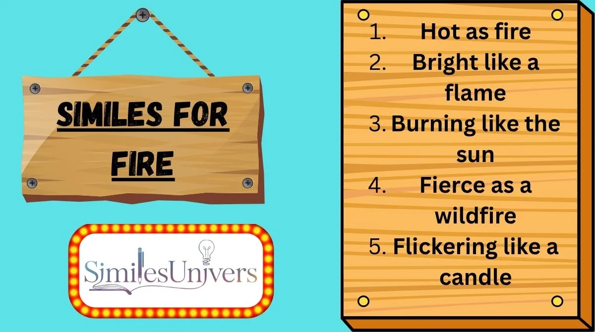 Similes for Fire
