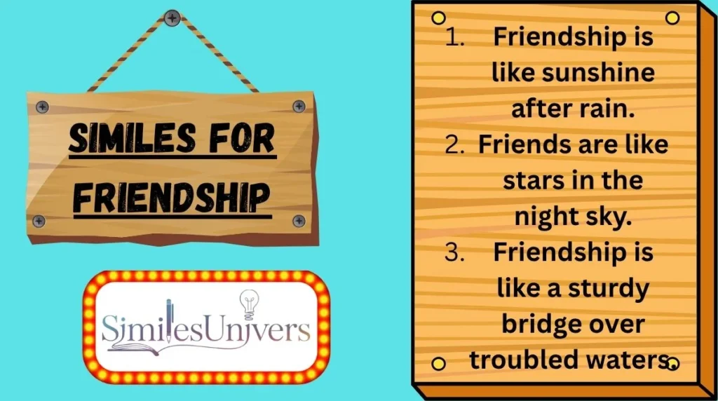 Similes for Friendship