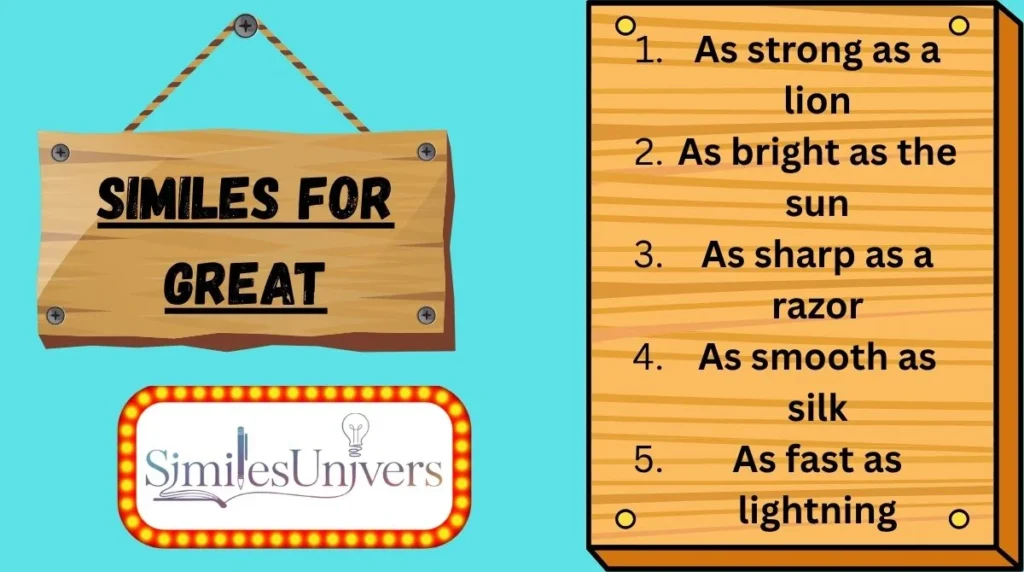 Similes for Great