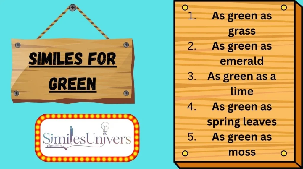 Similes for Green