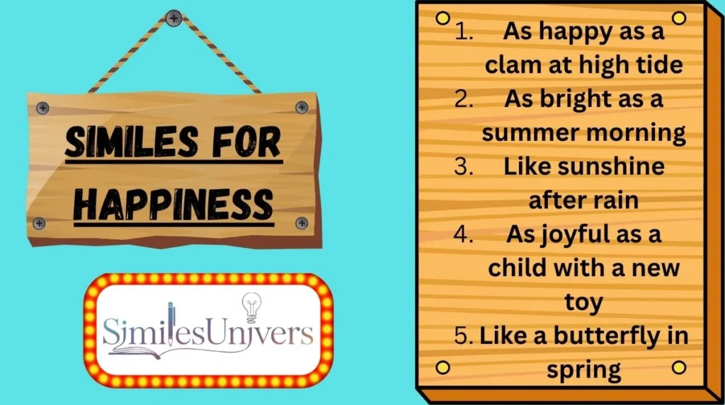 Similes for Happiness