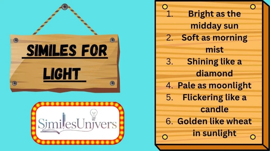 Similes for Light