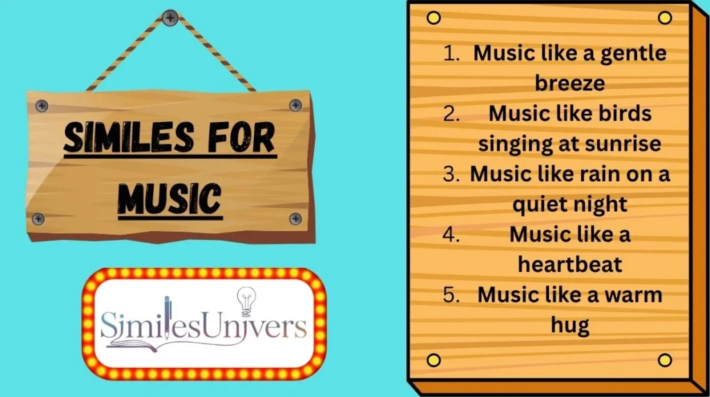 Similes for Music