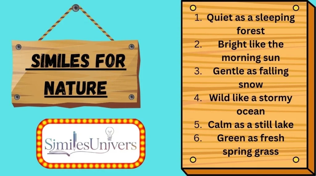 Similes for Nature
