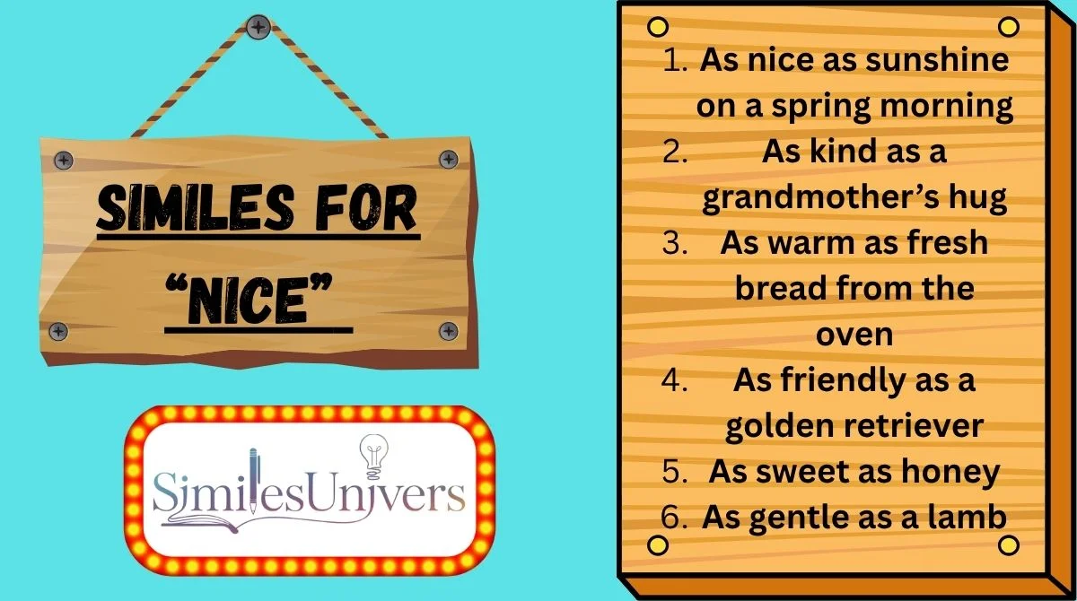 Similes for “Nice”