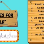 Similes for “Old”