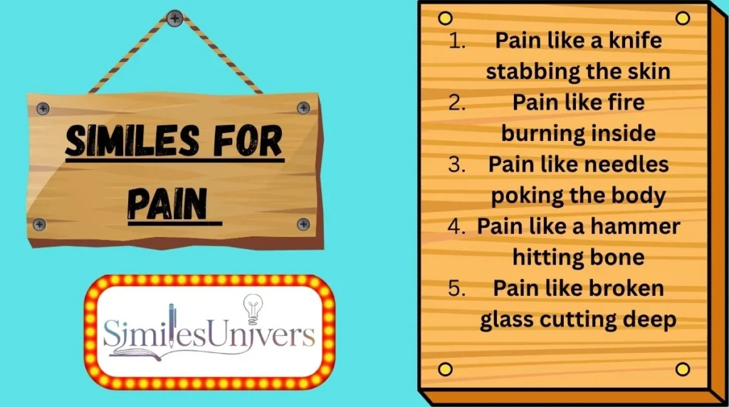 Similes for Pain
