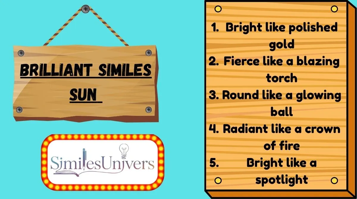 Brilliant Similes Sun