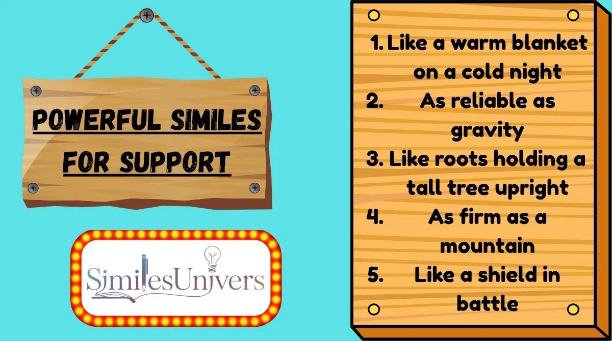 Powerful Similes for Support