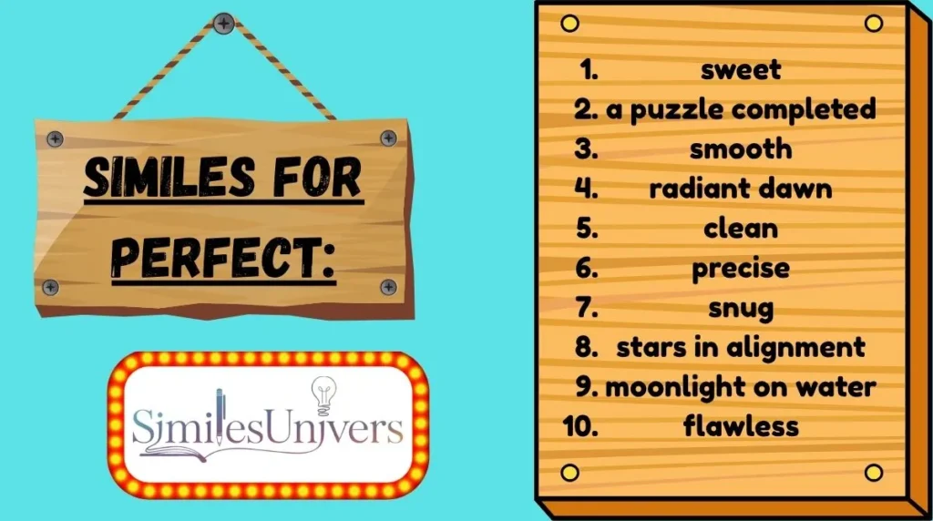 Similes for Perfect