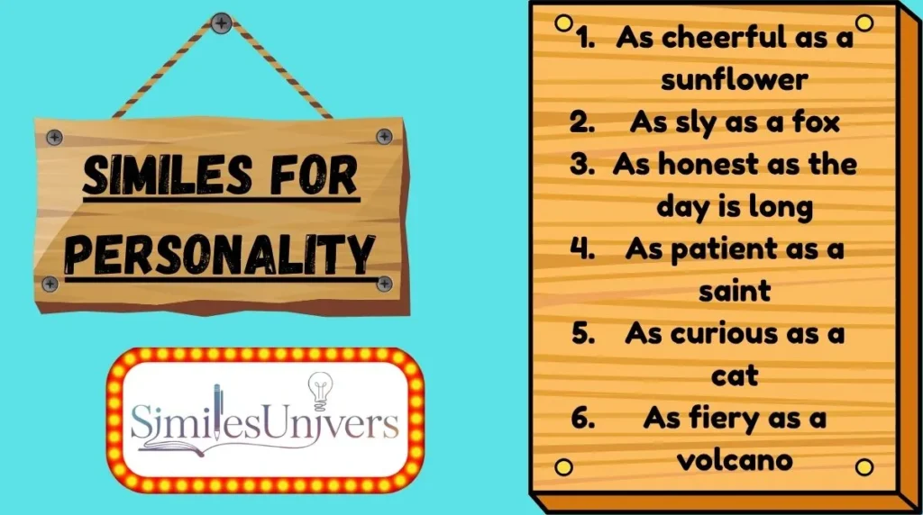 Similes for Personality