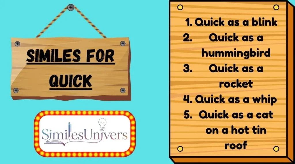 Similes for Quick