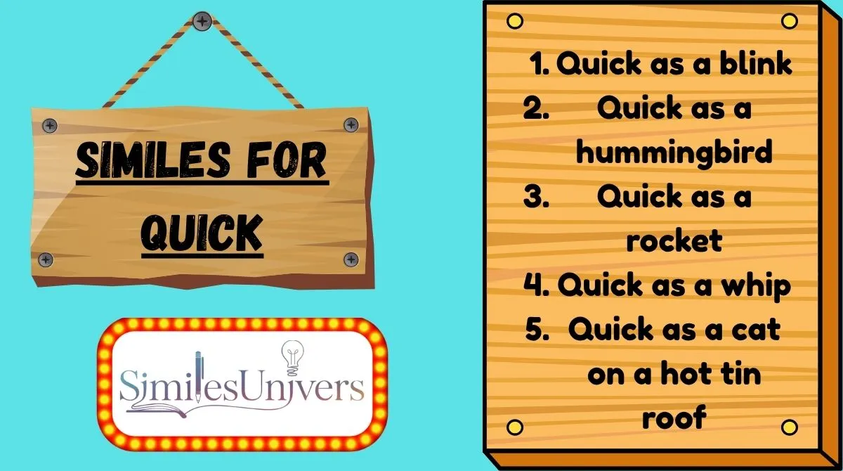 Similes for Quick
