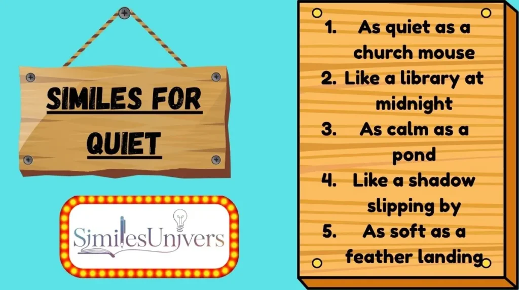 Similes for Quiet