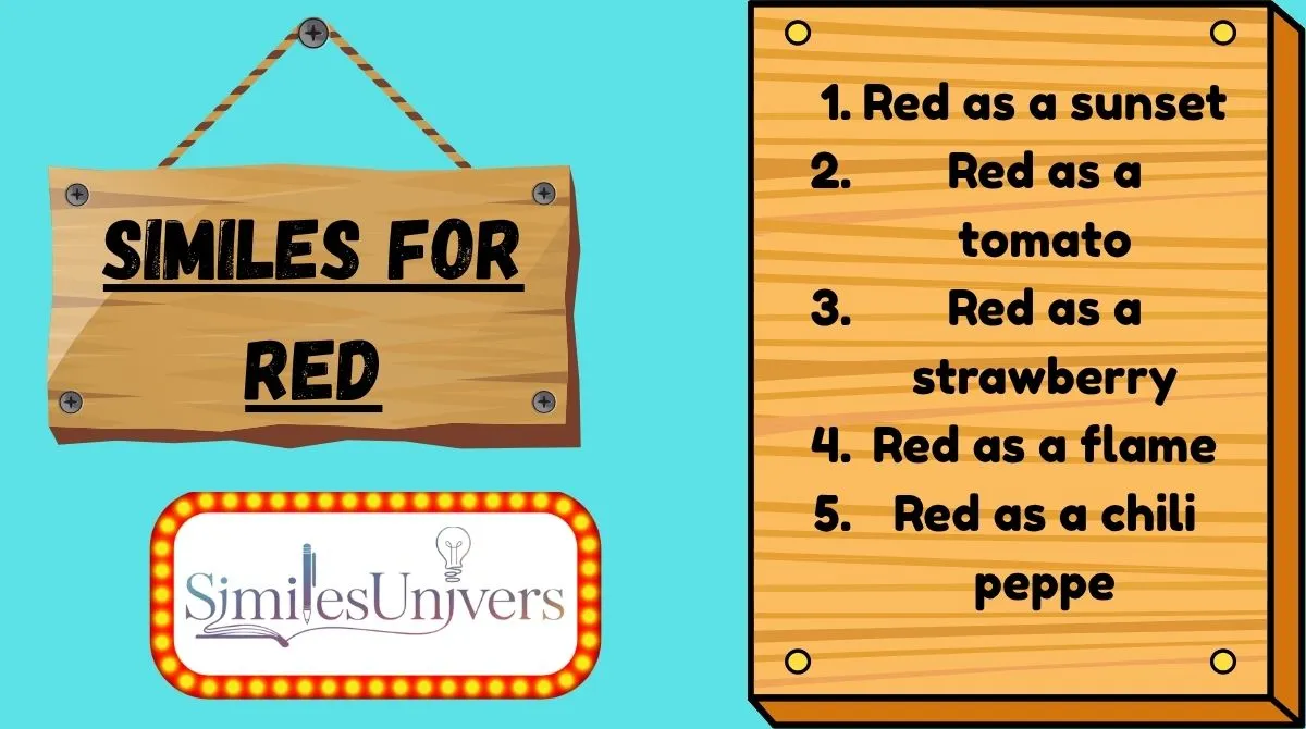 Similes for Red
