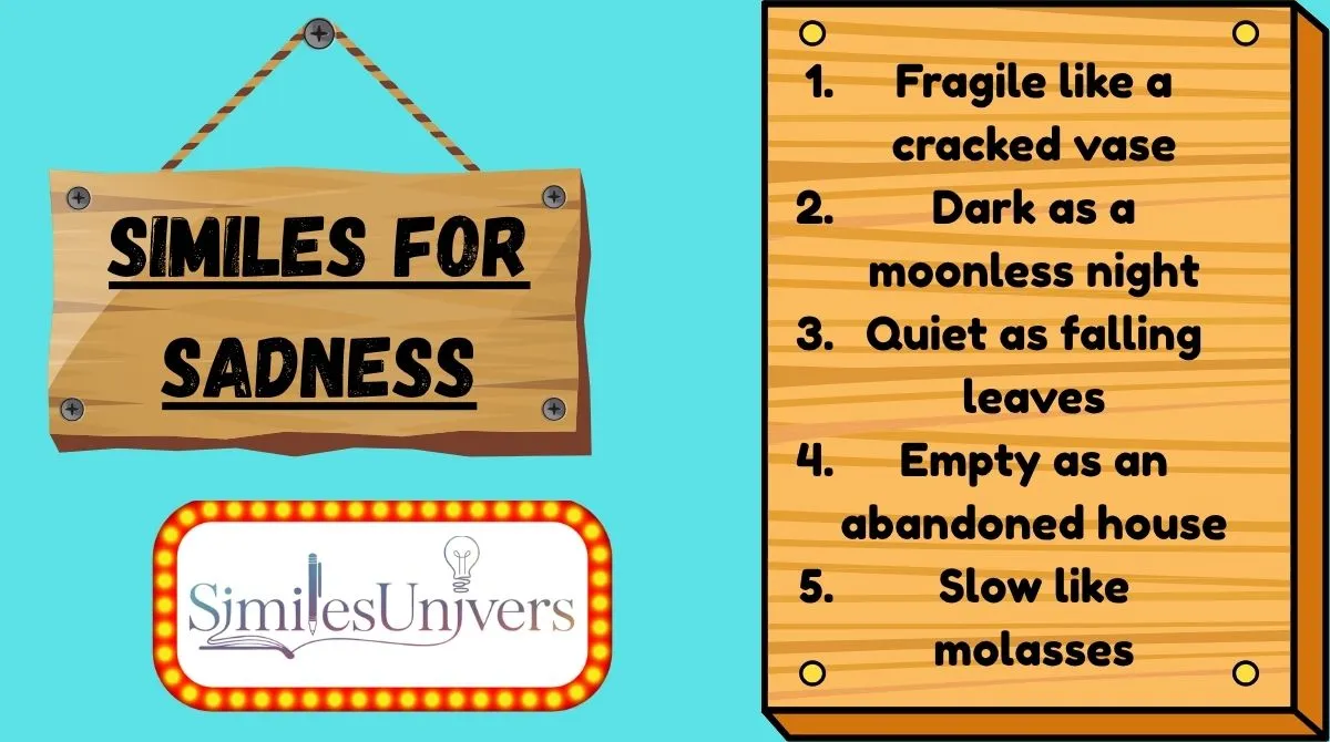Similes for Sadness