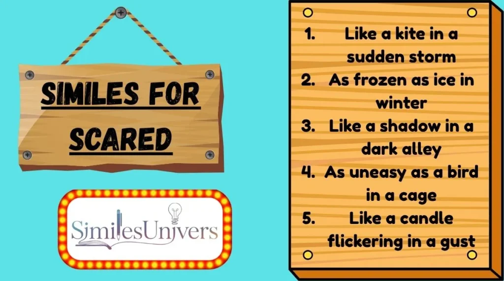 Similes for Scared