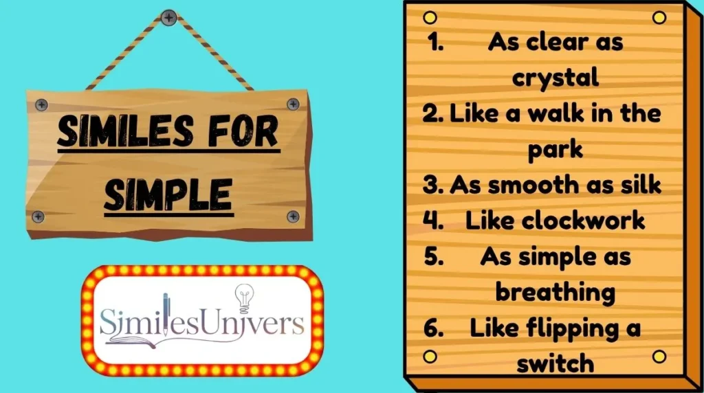 Similes for Simple