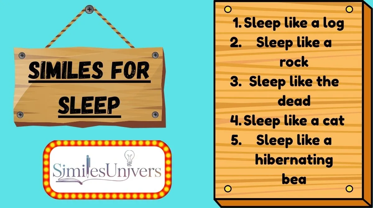 Similes for Sleep
