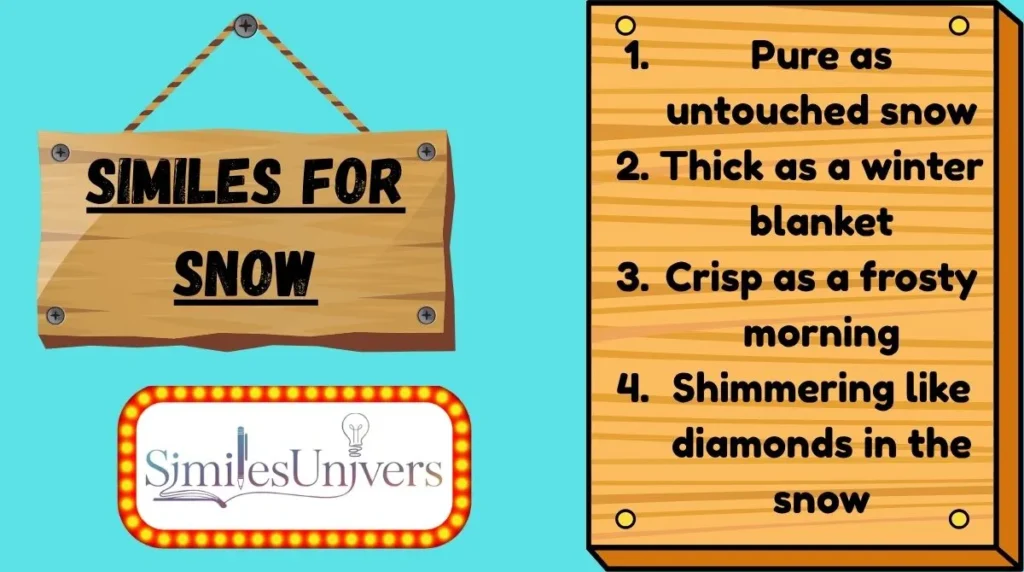 Similes for Snow