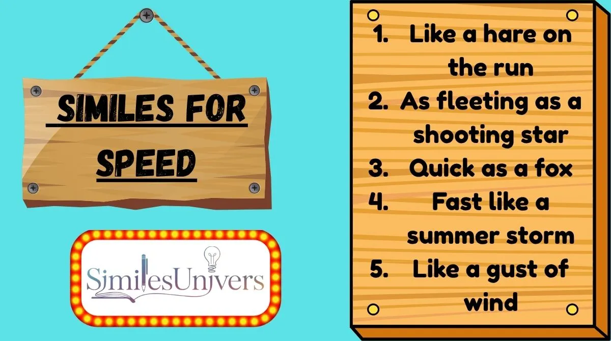 Similes for Speed